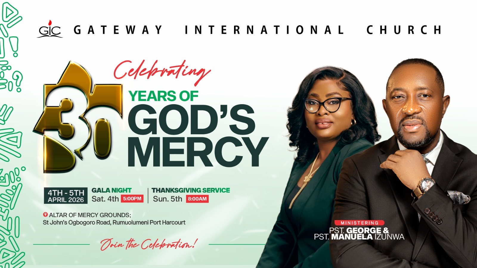 CELEBRATING 30 YEARS OF GOD’S MERCY!