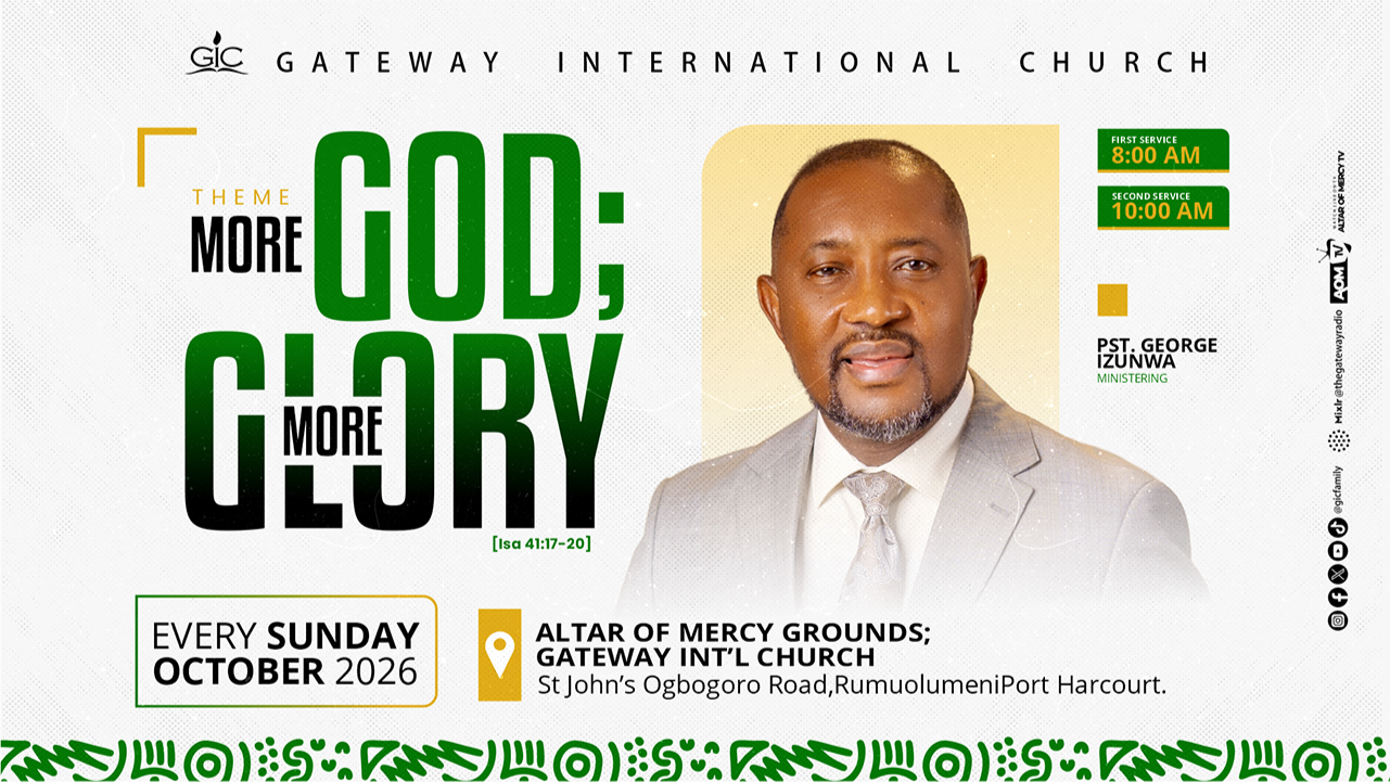 More God; More Glory 