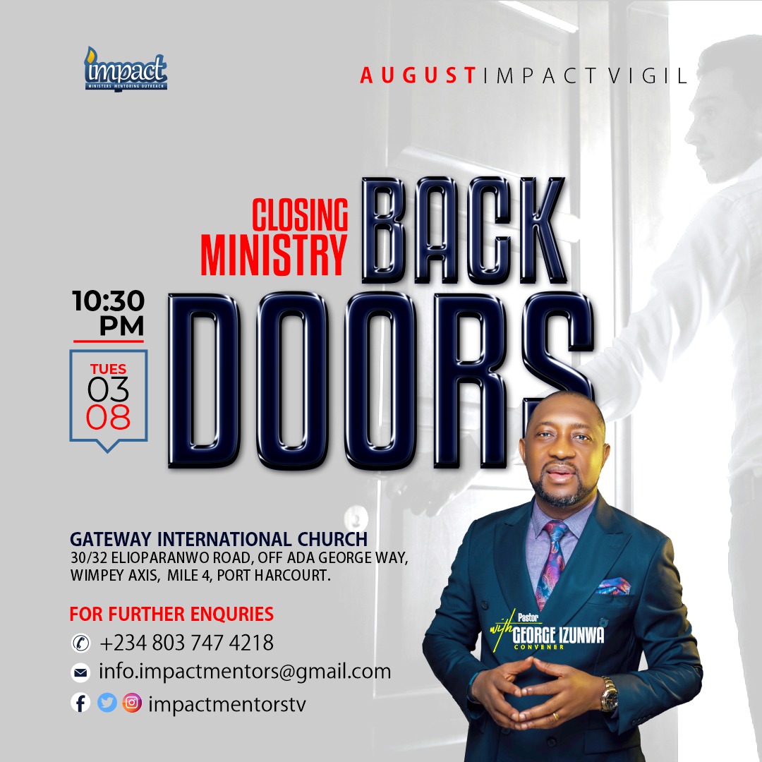 Closing Ministry Back Doors