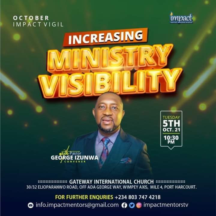 Increasing Ministry Visibility – October Impact