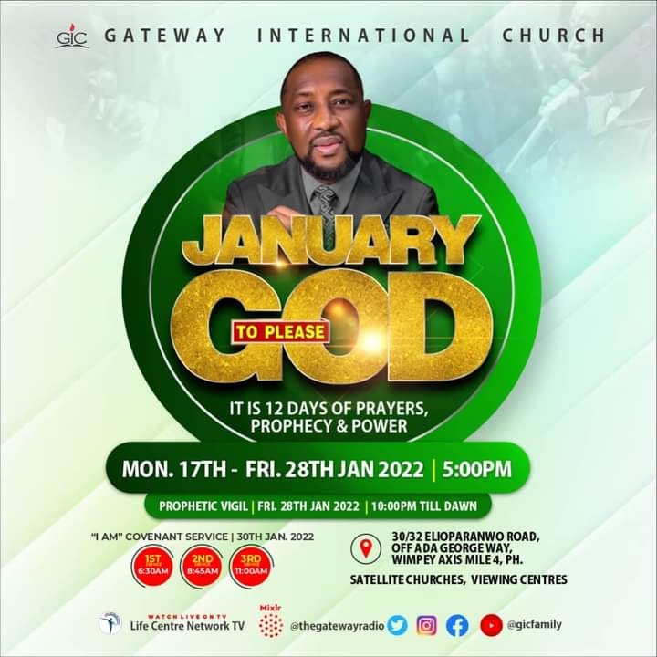 JANUARY TO PLEASE GOD 2022