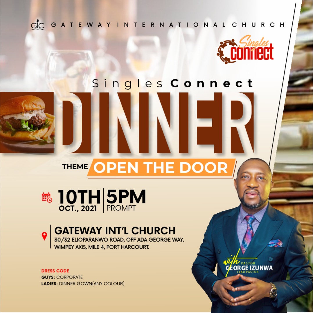 Open The Door, Singles Connect Dinner
