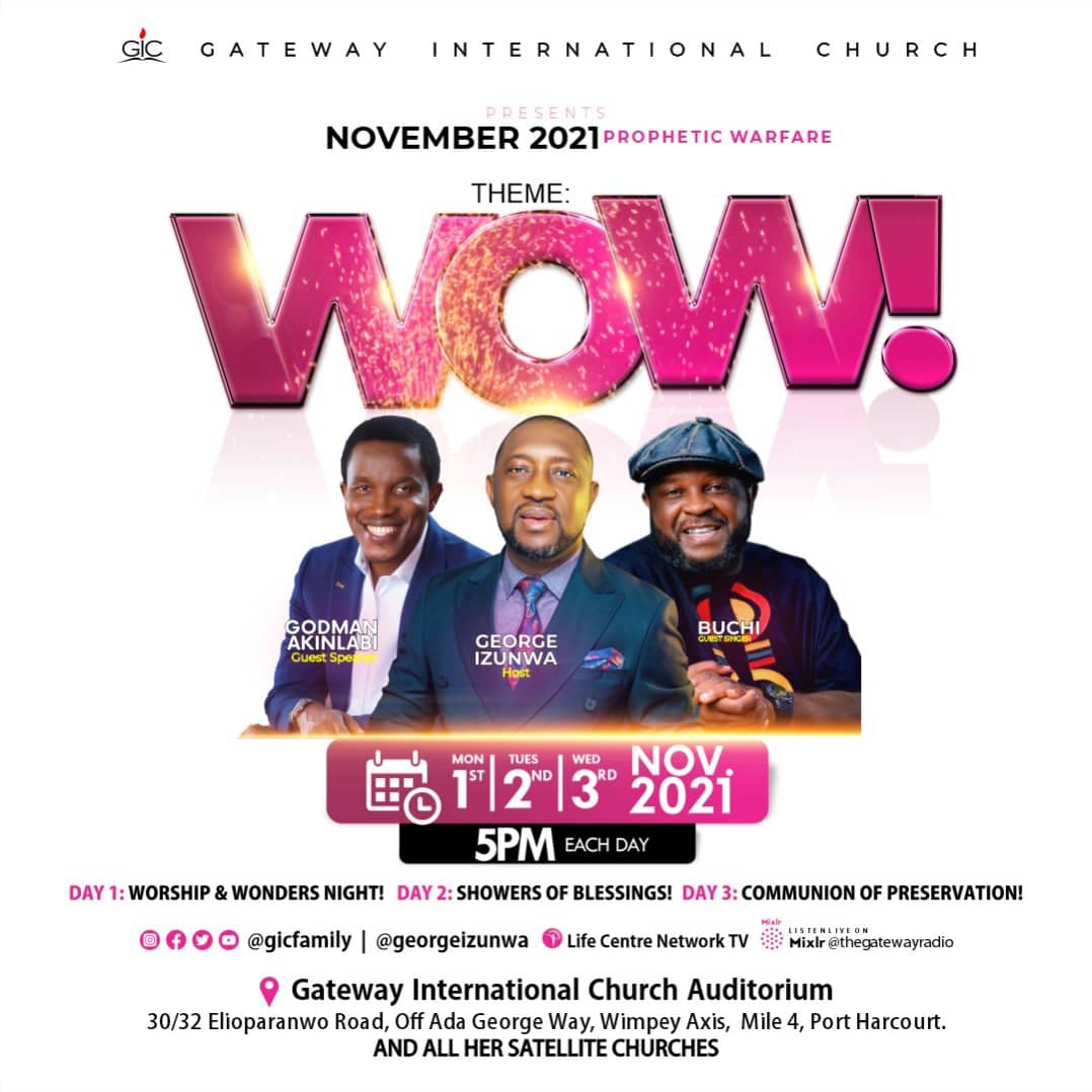 WOW – NOVEMBER PROPHETIC WARFARE